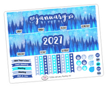 T250 || January Frozen Trees Monthly Kit