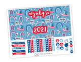 T257 || July Patriotic Rainbows Monthly Kit
