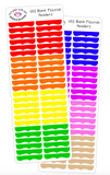 U02 || 88 Blank Flourish Box Header Stickers