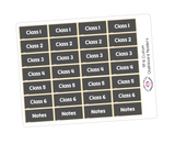 HP16 || Custom Chalkboard Happy Planner Header Stickers