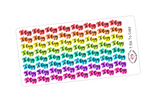 T156 || 64 Rainbow To Copy Stickers