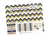 T250 || January Glitter New Year Monthly Kit