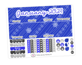 T250 || January Snowflake Monthly Kit