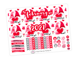 T252 || February Love Gnomes Monthly Kit