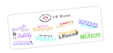 S18 || 8 Brunch Quote Stickers
