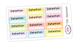 T05 || 12 Chevron Detention Stickers