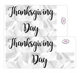 K27 || Kaleidoscope Thanksgiving Day Full Day Stickers