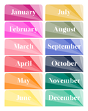 SU01 || Sunbeam Monthly Teacher Planner Header Stickers