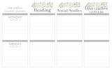 FO01 || Foliage Monthly Teacher Planner Header Stickers