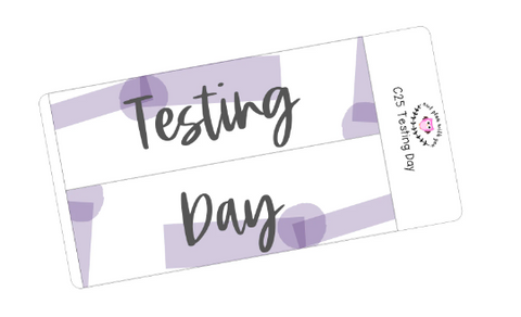 C25 || Craft Paper Testing Day Full Day Stickers