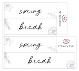 F24 || Floral Spring Break Full Day Stickers