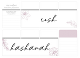 F22 || Floral Rosh Hashanah Full Day Stickers