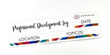 PR33 || Painted Rainbow Professional Development Log Stickers