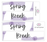F24 || Floral Spring Break Full Day Stickers