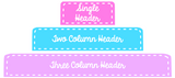 T01 || Stitched Teacher Planner Header Stickers