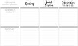 T150 || Custom Neutral Teacher Planner Header Stickers