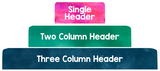 T113 || Custom Watercolor Teacher Planner Header Stickers