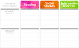 T113 || Custom Watercolor Teacher Planner Header Stickers