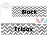 T08 || Chevron Black Friday Full Day Stickers