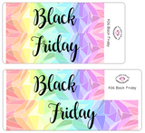 K06 || Kaleidoscope Black Friday Full Day Stickers