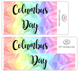 K07 || Kaleidoscope Columbus/Indigenous Peoples Day Full Day Stickers