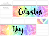 K07 || Kaleidoscope Columbus/Indigenous Peoples Day Full Day Stickers