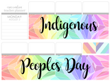 K07 || Kaleidoscope Columbus/Indigenous Peoples Day Full Day Stickers