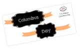 T73 || Ribbon Columbus/Indigenous Peoples Day Full Day Stickers