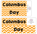 T09 || Chevron Columbus/Indigenous Peoples Day Full Day Sticker