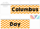 T09 || Chevron Columbus/Indigenous Peoples Day Full Day Sticker