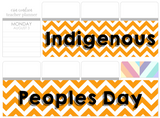 T09 || Chevron Columbus/Indigenous Peoples Day Full Day Sticker