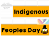T09 || Owl Columbus/Indigenous Peoples Day Full Day Sticker