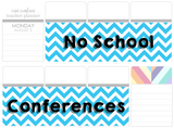 T10 || Chevron Conference Full Day Stickers