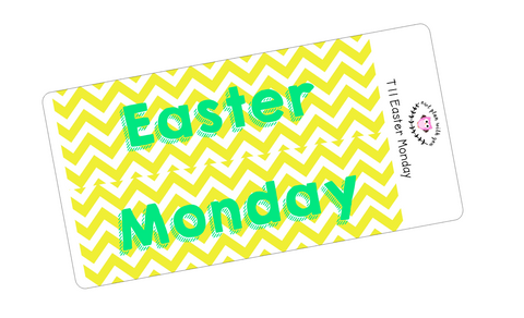 T11 || Chevron Easter Monday Full Day Stickers