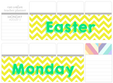 T11 || Chevron Easter Monday Full Day Stickers