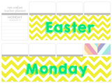 T11 || Chevron Easter Monday Full Day Stickers