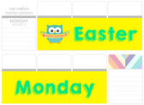 T11 || Owl Easter Monday Full Day Stickers