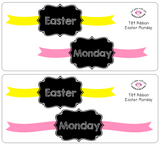 T89 || Ribbon Easter Monday Full Day Stickers