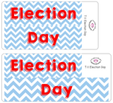 T11 || Chevron Election Day Full Day Stickers