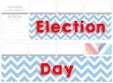T11 || Chevron Election Day Full Day Stickers