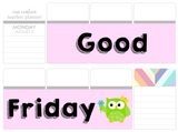 T13 || Owl Good Friday Full Day Stickers
