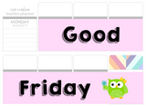T13 || Owl Good Friday Full Day Stickers