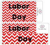 T14 || Chevron Labor Day Full Day Stickers