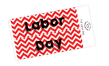 T14 || Chevron Labor Day Full Day Stickers