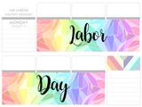 K15 || Kaleidoscope Labor Day Full Day Stickers