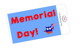 T15 || Owl Memorial Day Full Day Stickers