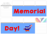 T15 || Owl Memorial Day Full Day Stickers