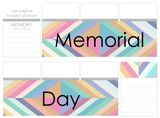 R16 || Retro Memorial Day Full Day Stickers