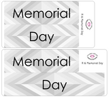 R16 || Retro Memorial Day Full Day Stickers
