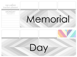 R16 || Retro Memorial Day Full Day Stickers